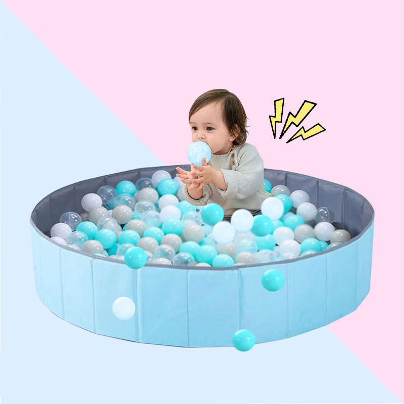 Просторный и прочный складной манеж-игровая площадка с шариками для детей с 10 фунтами фарфорового песка