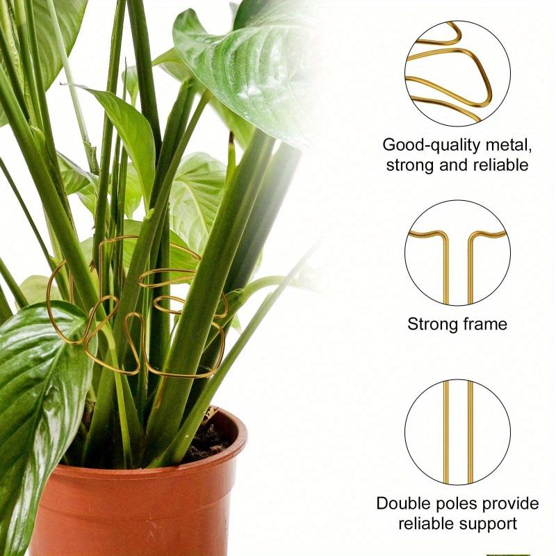 Reusable Metal Climbing Plant Stems Support Stake, Unique Design Plant Stake, Garden Decor, Flower Pot Decor, Plant Trellis, Ideal for Healthy Growth