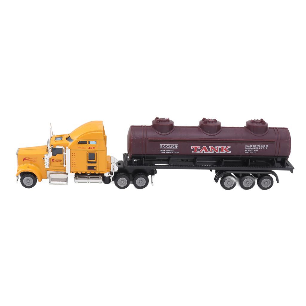 Oil Tanker Truck Toy Transport Truck Model Pull Back Vehicle Model for Boys Children
