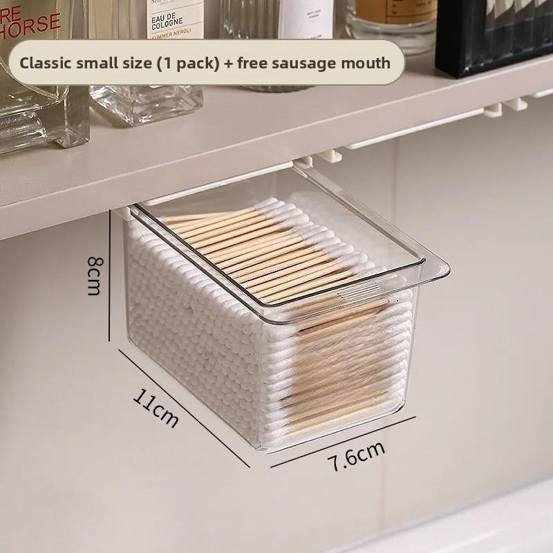 Прозрачный мультяшный органайзер для ящиков для хранения макияжа, выдвижной косметический кейс, полка для ванной комнаты, аксессуар для шкафчика