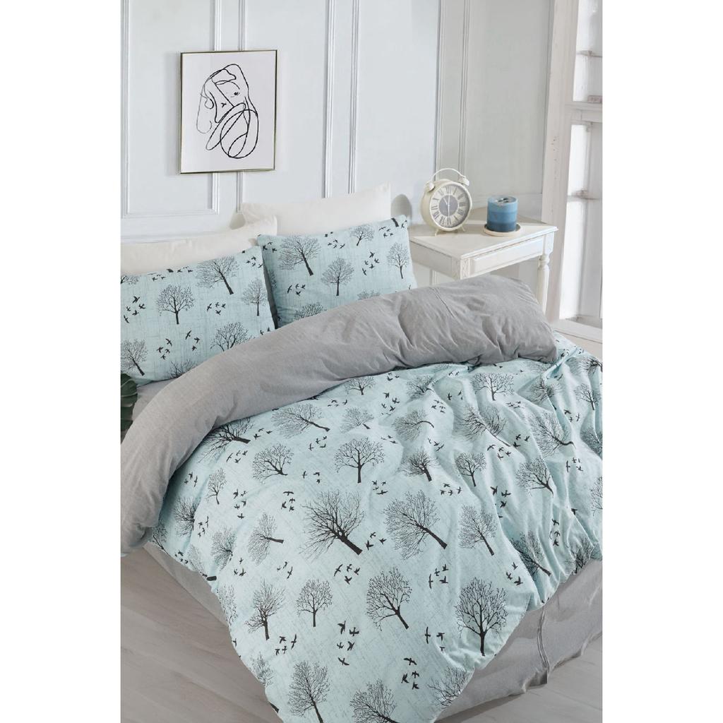 Двойной комплект пододеяльников с цветочным принтом, легко гладится