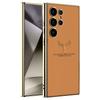 For Samsung Galaxy S24 Ultra Case Deer Pattern Electroplating TPU+PC+PU Phone Back Cover
