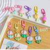Cute Cartoon Colorful Flower Keychain Pendant Rope Decoration Bag Decoration New Pendant Keyring