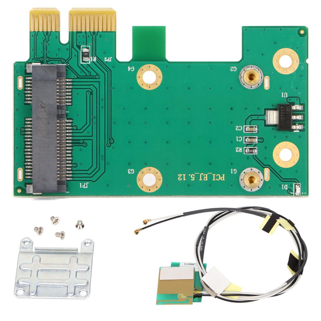 Mini PCIE To PCIE Fine Workmanship Simple Operation Lightweight Portable PCB Material Net Card Adapter