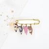 Lapel Pin Kawaii Enamel Cat Brooch Electroplate  Creative   Women