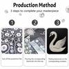 5D DIY Набор для алмазной вышивки жемчугом Элегантный лебедь Полная выкладка Мозаика Искусство Декор для стены дома Подарок