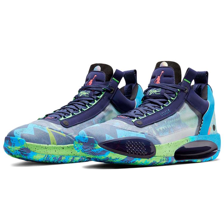 Air Jordan 34 Low Pf Regency Purple 'Blue Green' Женские CZ7746-500