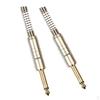 2 Packs Alloy 6.35 Male Plug Connector Audio Accessories