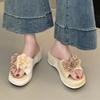 Wedges Women Slippers Platform Shoes Flower Casual Pumps Dress Woman Sandals 2025 Summer Brand Trend Female Zapatillas