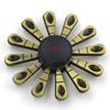 Alloy Fingertip Spinner Toy Creative Anti Anxiety Gift Fingertip Rotating Decompression Toy