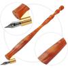 Calligraphy Oblique Nib Pen Point Holder, English Calligraphy Pen Nib Holder Antique Copperplate Script Handed Dip Pen + 6 Flat Nibs(1)