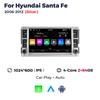 Wireless CarPlay Android Auto Multimedia Display Screen For Hyundai Santa Fe 2006-2012 Android 15 Car Radio Intelligent System