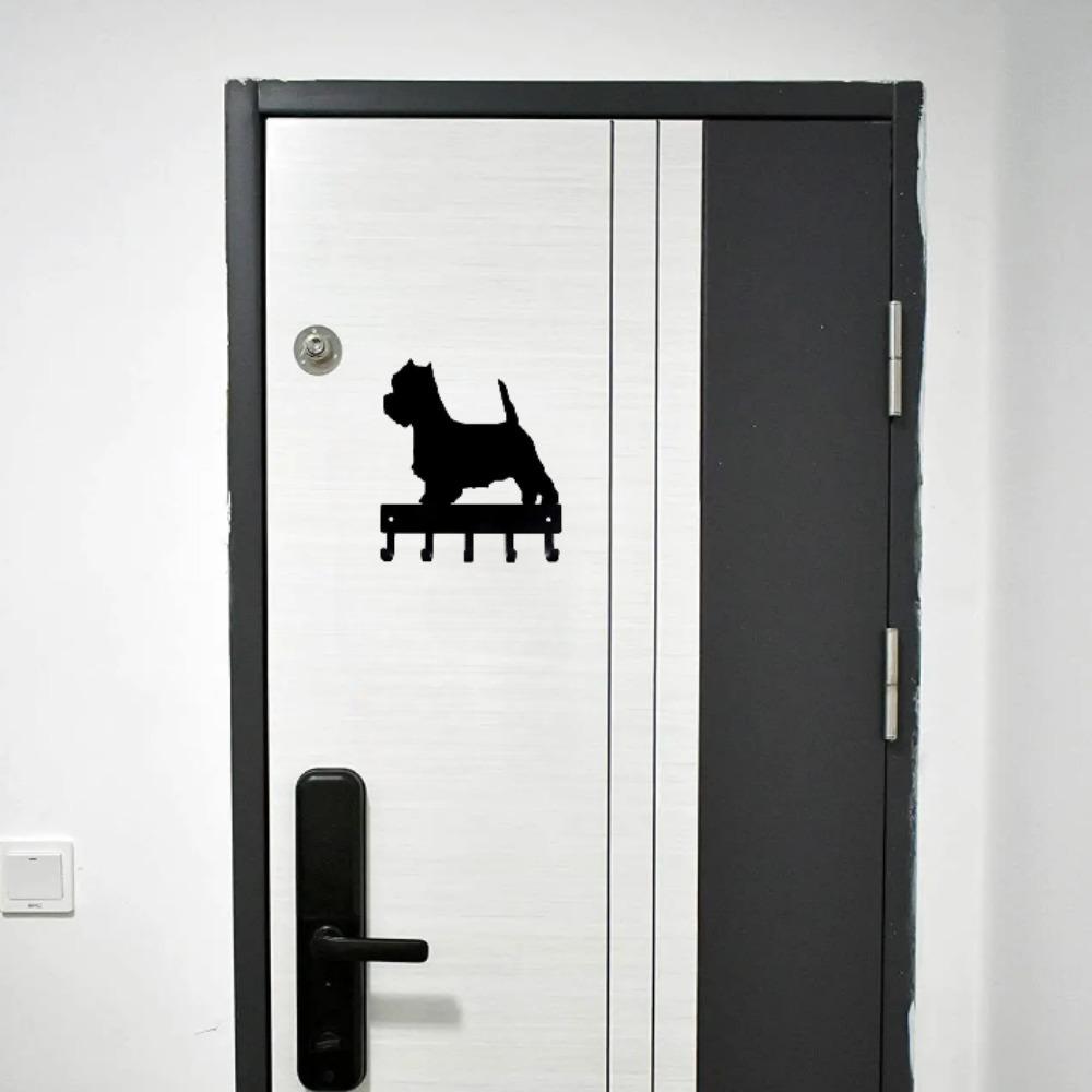 West Highland Terrier Westie Dog Key Rack Hanger - 6 Inch/9 Inch Metal Wall Art Perfect Gift for Westie Dog Lovers