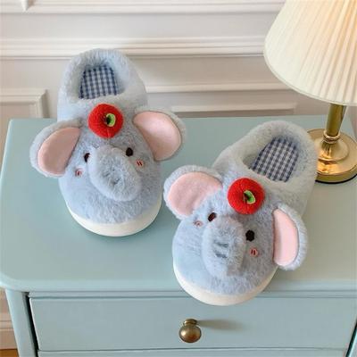 Милые хлопковые тапочки для женщин дома, мягкие и удобные с мягкой подошвой, персонализированные шерстяные туфли