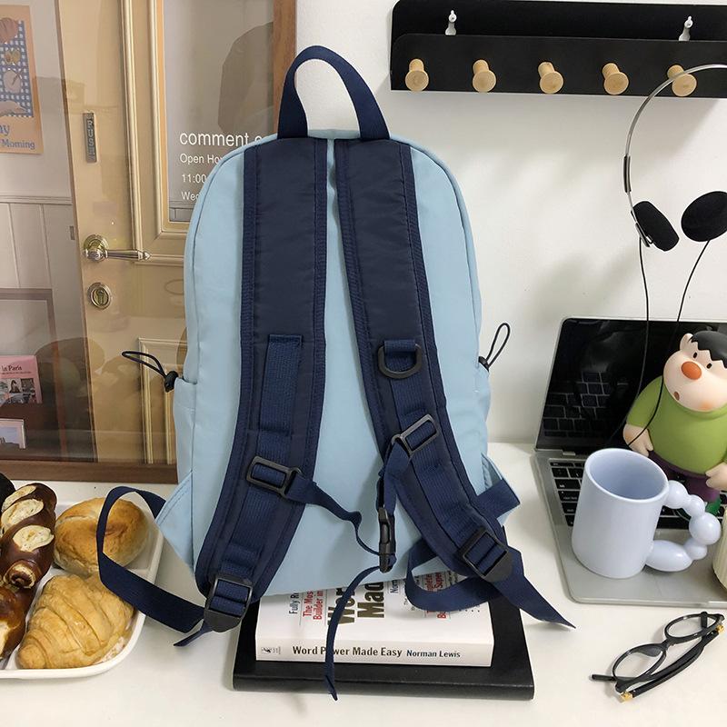 Schoolbag1011 new Korean version ooowl nylon junior high school student bag college style backpack travel bag outdoor backpack bag