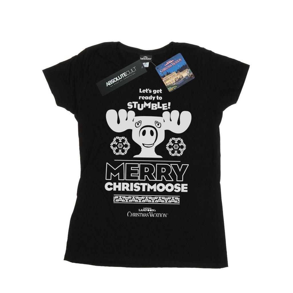 National Lampoon´s Christmas Vacation Womens/Ladies Merry Christmoose Cotton T-Shirt