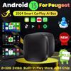 Android 13 Car AI Box беспроводной адаптер Carplay Android Auto для Netflix Youtube для Peugeot 208 308 408 508 2008 3008 4008 5008