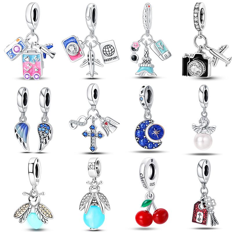 100% Медь Бабочка Фея Мечта Океан Ракушка Жемчужина Русалка Морская Черепаха Подсолнух Шармы Бусины Подходят для Браслетов Qikaola