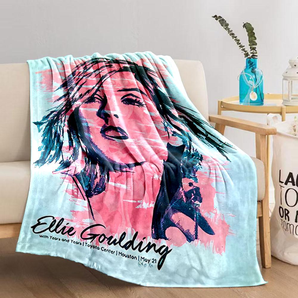 Pink Artistic Portrait Blanket for all seasons blanket lunch break throw gift