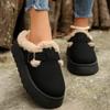 Snow Boots Winter Wear Outside Thick Sole Cotton Shoes  Plush Thicken Keep Warm Slippers Platform Casual Shoes Outdoor Slippers
