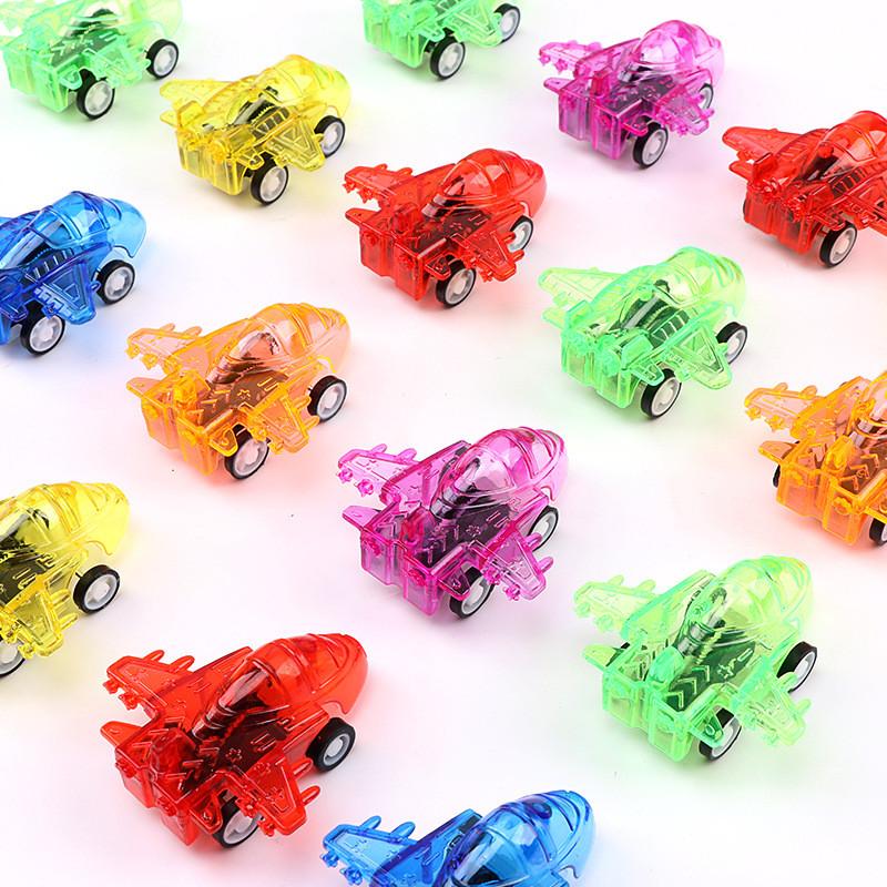 Детский прозрачный выдвижной игрушечный самолет для развития координации рук и глаз для детей и родительского веселья