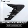 Для Tesla Model 3 Model Y, автомобильная камера, боковое крыло, панель, спойлер, пылезащитный чехол, украшение, модификация, аксессуары Model3 2022