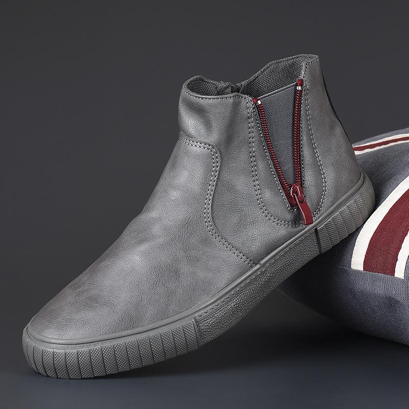 Men's Spring New High-top Trendy Shoes Canvas Shoes Men's Casual Shoes Korean Style Versatile Men's Trendy