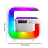 Будильник с беспроводной зарядной станцией RGB ночник многофункциональный настольный RGB ночник USB зарядка для спальни в помещении