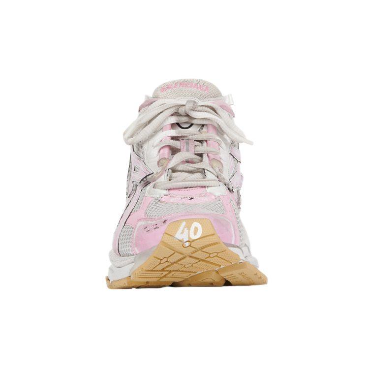 Balenciaga Кроссовки 'White Baby Pink Mesh And Nylon' Женские 677402W3RB39059