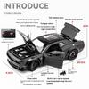 1:24 Dodge Challenger Hellcat Redeye Alloy Diecast Car Model High Simulation Ornament Toy Sound & Light Pull Back Holiday Gifts