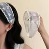 Mesh Lace Headband Lace Wide Edge Hair Hoop Elegant Bohemian Headwrap  For Women Girls