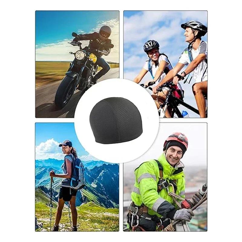 1/3pcs Motorcycle Cycling Helmet Hat Inner Cap Quick-drying Balaclavas Helmet Beanie Cap Outdoor Sports Motor Helmet Hats