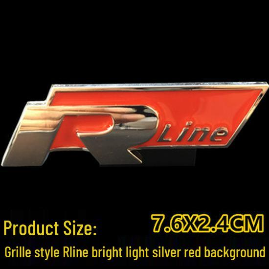 Значки на автомобиль Golf CC Magotan Sagitar POLO R: Наклейки R-Line на бок, заднюю часть, решетку радиатора