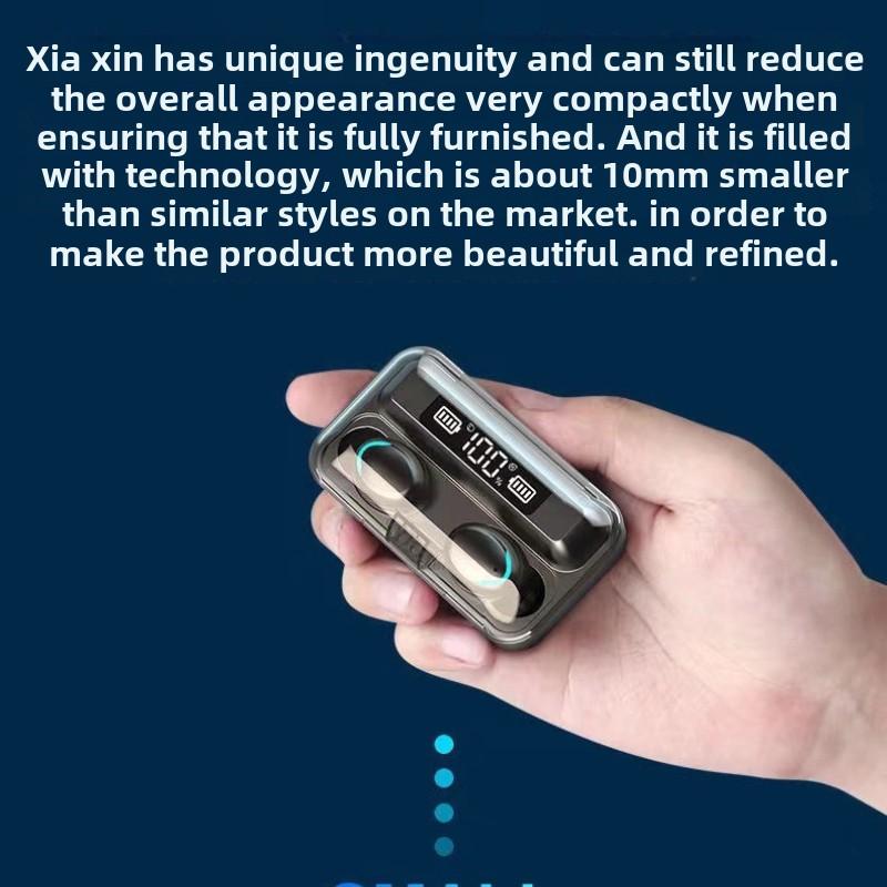 Bluetooth Headset In-ear Noise-cancelling Mini Game Esports Wireless Tws Digital Display Charging Bank Headset