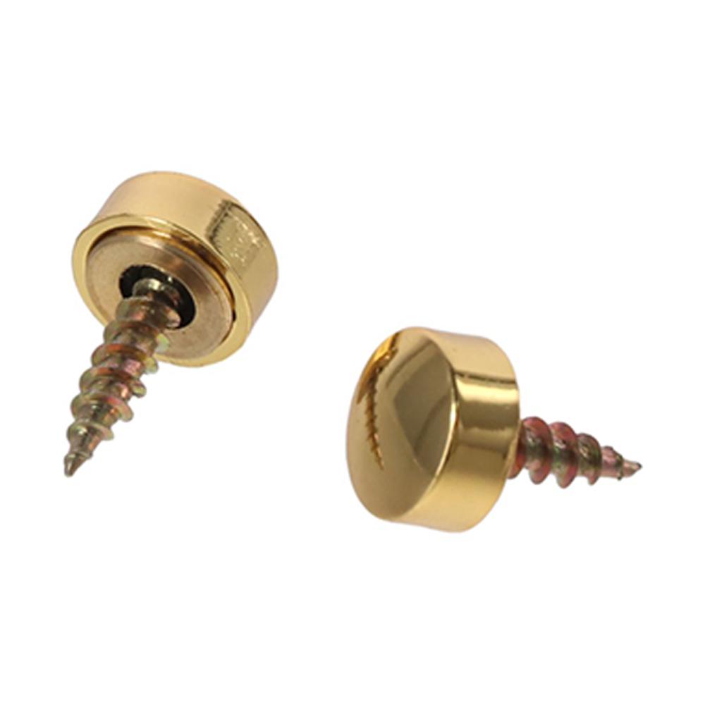 8pcs Brass Mirror Fasteners Cover 12mm Screws Caps Bathroom Panels