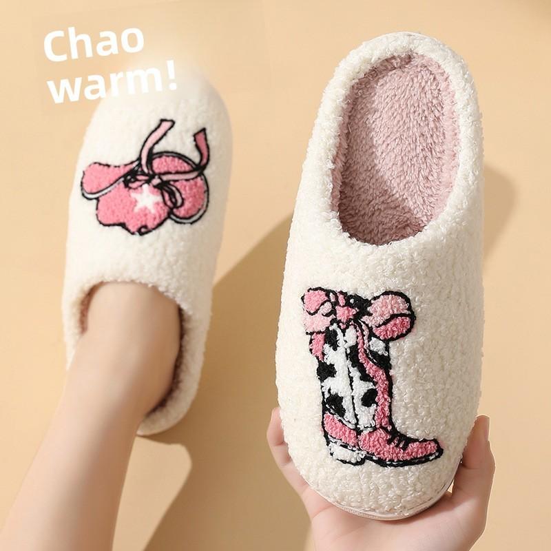 Comfort Cartoon Slippers For Home Winter Warmth With Thick Sole For Adults