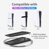 Портативная металлическая вертикальная подставка для PS5 Slim/Pro Цифровая версия с дисководом Противоскользящая базовая подставка для аксессуаров консоли PS5 Pro