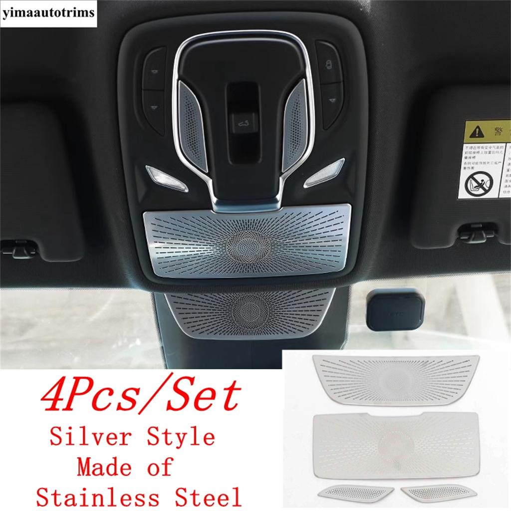 Roof Reading Lights Lamps Frame Panel Decoration Cover Trim Stainless Steel Accessories Interior Fit For MG 7 MG7  2024 2025