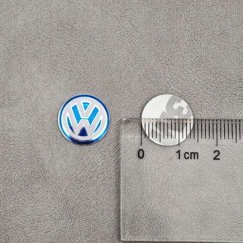 Для VW Volkswagen Jetta MK5 Golf 10 шт. 14 мм Значок автомобиля Наклейки на ключ Значок Аксессуары Для Volkswagen VW Touran Beetle Golf Passa