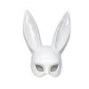 Черная белая маска кролика для вечеринки на Хэллоуин, украшение для вечеринки, длинные уши кролика, маска кролика, костюм для косплея