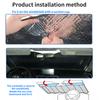 140cm Foldable Sun Shade Car Windshield Visor Cover Block Reflector Protector Screen Free Portable Breathable Anti UV