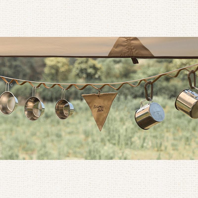 16,4 фута для хранения садовых принадлежностей из искусственной кожи, холщовый ремень, веревка для белья для палатки, кемпера, подвесная на открытом воздухе