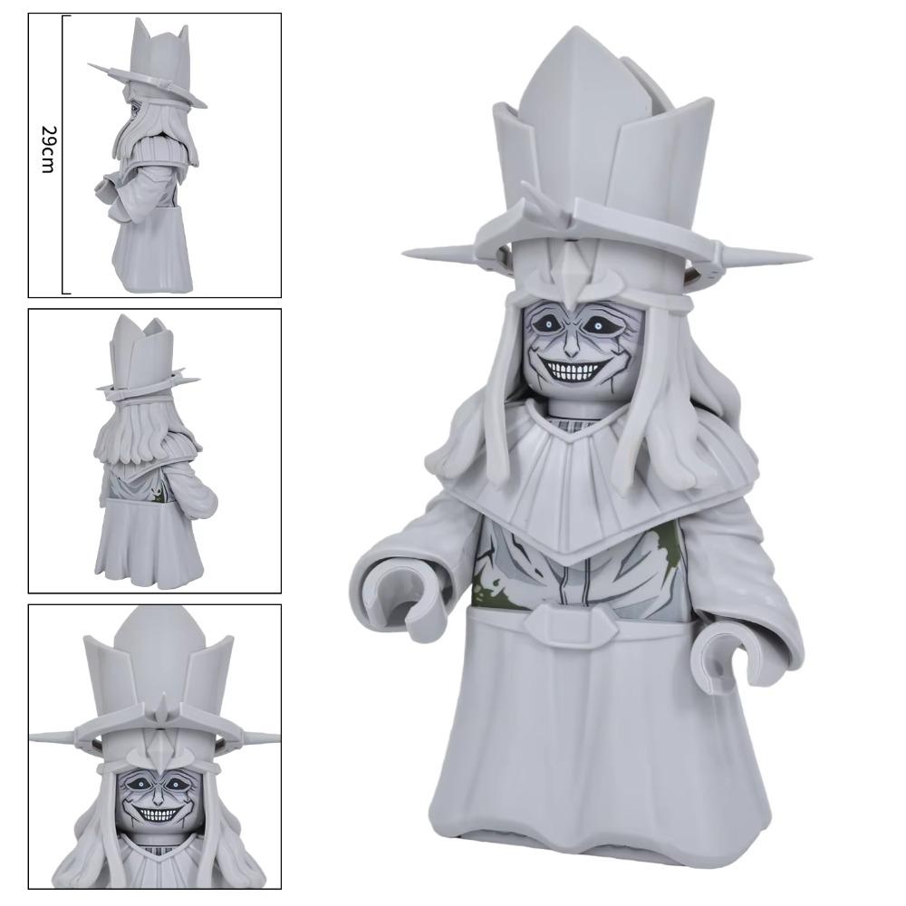29cm Big Size Fantasy God Statue Building Block Figure, Rich Surface Printing Bricks Model, Desktop Decoration Collectible Toy