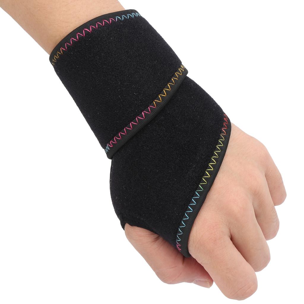 Wrist Support Sports Elastic Pressurized Wristband Adjustable Wrist Wrap Safety ProtectorBlack