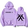 MONSTAX Корейская мужская группа Модные худи 2025 EP The X С графическим принтом Толстовки с длинным рукавом Осенние женские пуловеры Унисекс