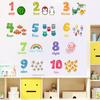 Самоклеящиеся Образование Арабские Цифры Наклейки на Стену для Детской Комнаты Домашний Декор Украшение Комнат Дети
