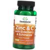 Цинк и витамин C, бузина и эхинацея, Zinc and C with Elderberry and Echinacea, 60леденцов Апельсин-лимон (71280109)
