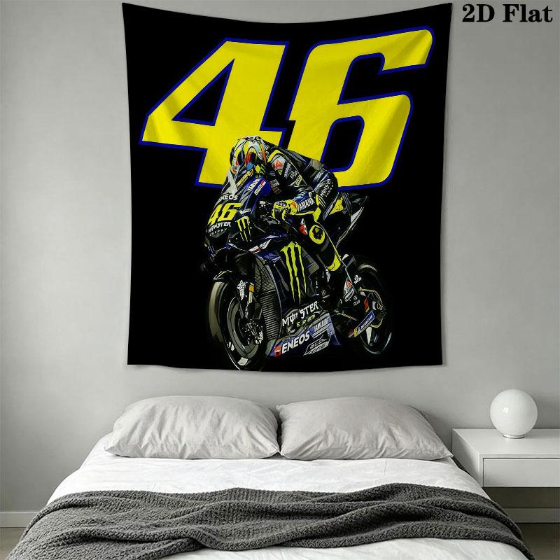 Rossi Rush Wall Tapestry Aesthetic Wall Hanging Printed Fabric Blanket Decorative Tapestries for Bedroom Living Room Home Decor