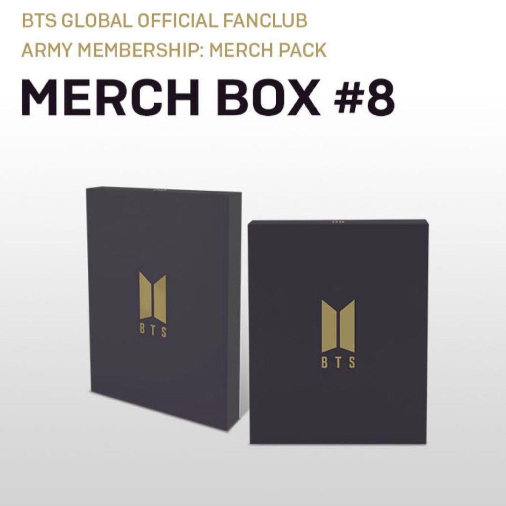 Б/у BTS Official Fan Club MERCH BOX 8 Полный комплект