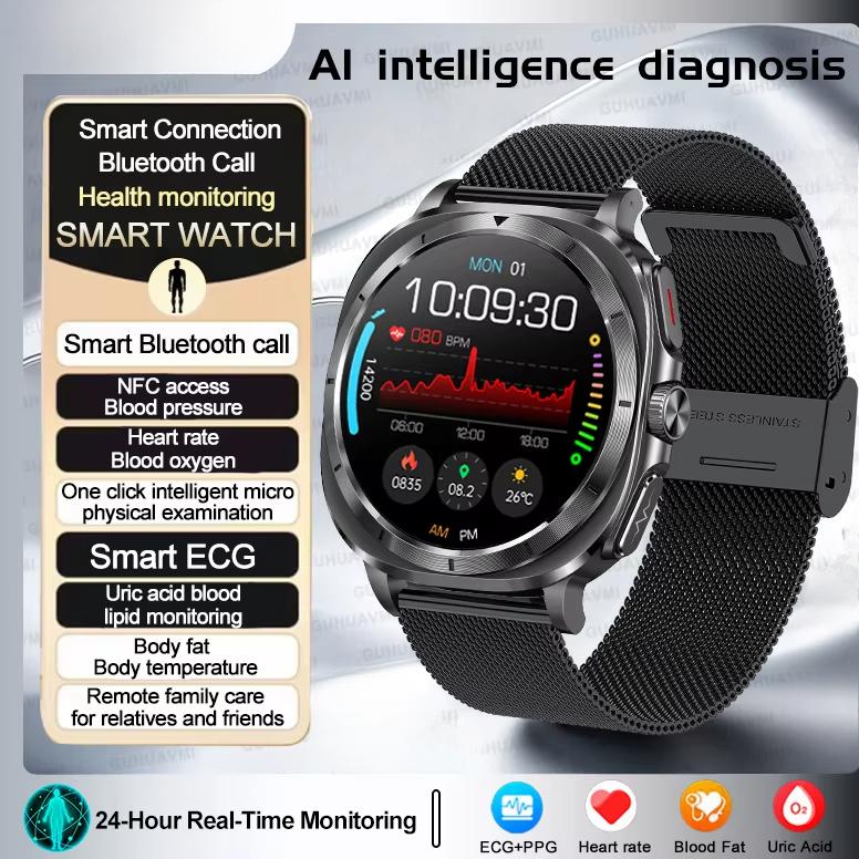 2025 Новые Смарт-часы Health Watch 7 Ultra Мочевая кислота Липиды крови ЭКГ+ФПГ Кровяное давление Пульс Смарт-часы
